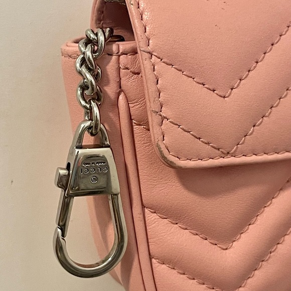 GG Marmont Matelassé super mini bag (pink) - Picture 9 of 10